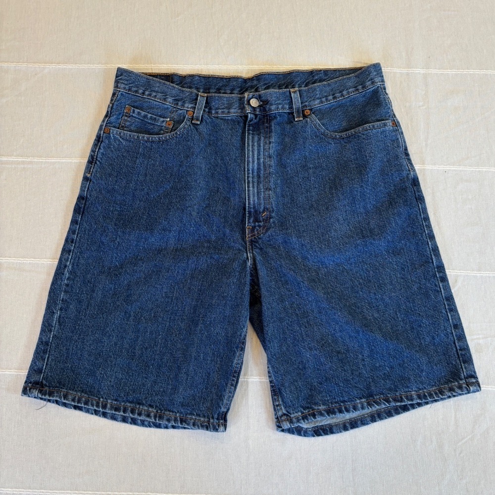 Levis 550 Relaxed Fit Denim Shorts Mens W40 Blue Jean Shorts 35550-2111